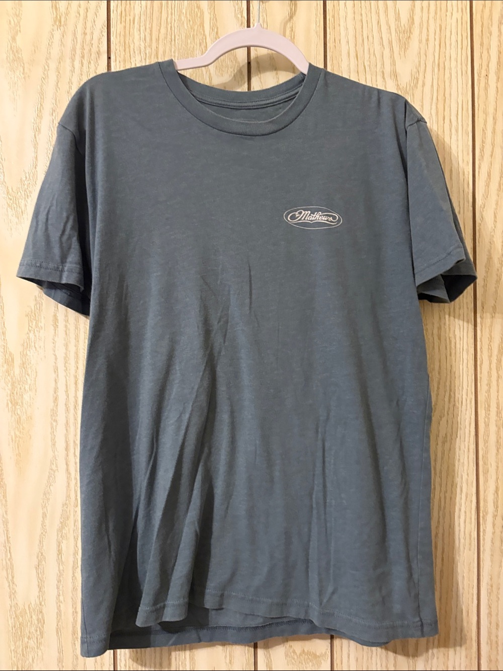 Short-Sleeve Crewneck Tee in Slate Gray
